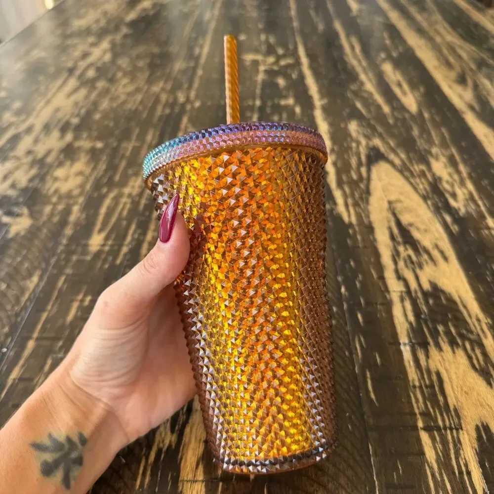 Starbucks - Iridescent Copper Studded Tumbler with Straw – 16 oz